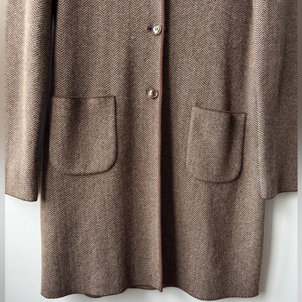 Loro Piana Reversible Cashmere Double- Face Coat IT 44 Brown - Picture 8 of 17